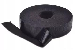 DIGITUS Klettband 20 mm x 10m schwarz für structure