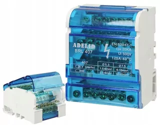 Adelid 500 V IP20 125 A spojovacia lišta