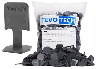 TEVOTECH vyrovnávacie príchytky/spony na dlaždice 1000 ks.