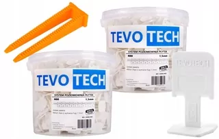 TEVOTECH vyrovnávacie svorky/spony na dlaždice 1000 ks.