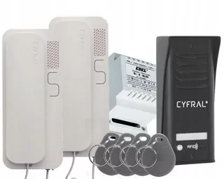Domofony CYFRAL COSMO-1 Rodinný 2x domáci telefón KEY KRÚŽKY