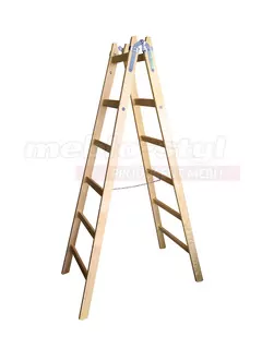 Drevený maľovací rebrík 2 × 6 kolíkov