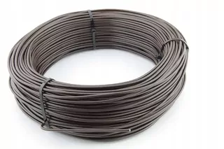 Ostnatý drôt - Napínací drôt potiahnutý FI 3,6 mm BROWN 75 M