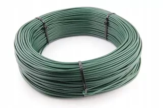 Ostnatý drôt - Napínací drôt potiahnutý FI 3,6 mm Zelená 75 m