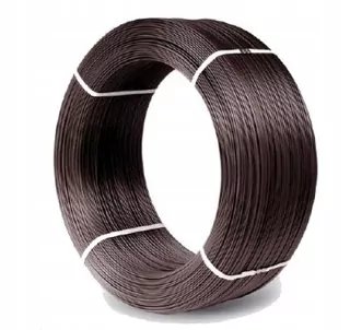 Pozinkovaný drôt potiahnutý PVC. 3.0 × 3,8 mm bronz