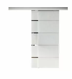 POSUVNÉ SKLENÉ DVERE, pruhované prevedenie, 95 cm
