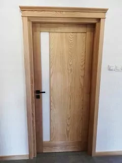 Interiérové drevené biele jasenové drevené dvere