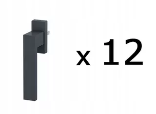 Kľučka na okná DUBLIN RAL 7016 matná antracitová L-35/45 (12 ks)