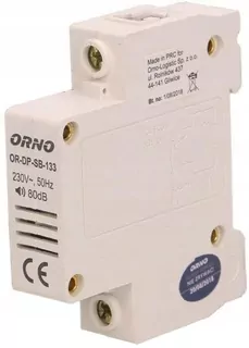 Bezdrôtový zvonček na koľajniciach DIN-1 Modul OR-DP-SB-133