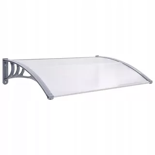 Stropná markíza na dvere sivá priehľadná 120 × 80 cm