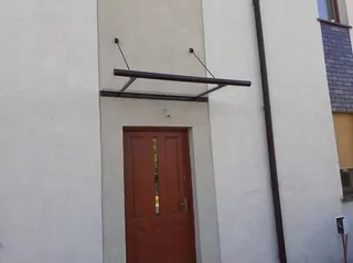 Strieška nad vchodové dvere - Strechy nad strešné dverí strešné 150 × 95 × 30 koralov
