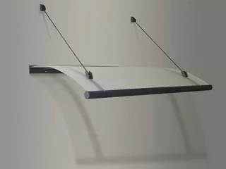 Strieška nad vchodové dvere - Strechy na strešnej streche dverí 150 × 95 × 30 Ruby