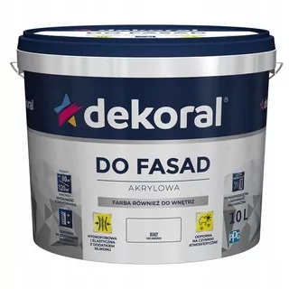 Dekoral akrylová farba na steny 10 l Matná biela