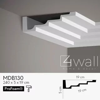Dekoratívna vysoká stropná lišta MDB130