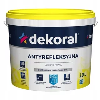 Dekoral akrylová farba na steny 10 l, biela matná