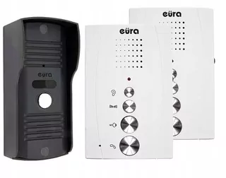 Interkom set dva uniphones, otvára bránu a brána.