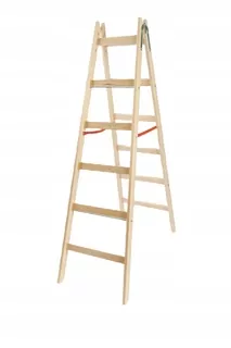 Stabilný rozkladací maliarsky rebrík ladderman 2 × 6 150 kg