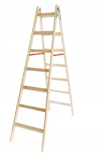 Rebrík Ladderman 3,73 m drevo 7