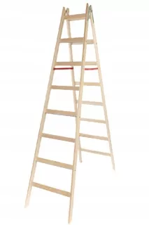Pevný roztiahnuteľný maľovací rebrík 2 × 8 150 kg Ladderman