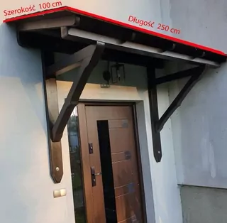 Strieška nad vchodové dvere  - Drevená strešné nad dverami EZO 250