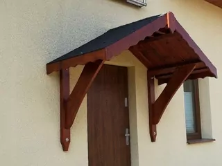 Strieška nad vchodové dvere  - Drevená strešné nad hĺbky SNR160 dverí 100cm