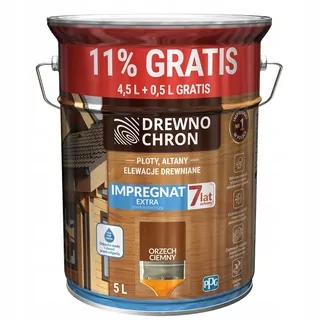 Impregnácia na drevo Extra filmotvorný orech tmavý 5L