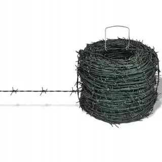 Ostnatý drôt - PVC potiahnutý PVC drôt zelený 50 MB - 2,00 mm
