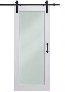 Drevené biele posuvné dvere + podkrovný systém