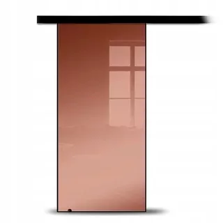 Nástenné posuvné dvere 85 cm s čiernym zrkadlom