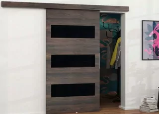 Nástenné posuvné dvere Lacobel MB02 100 cm