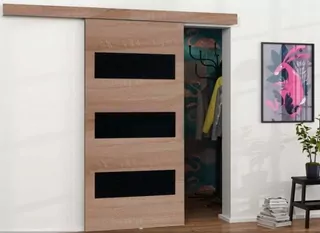 Nástenné posuvné dvere Lacobel MB02 90 cm