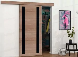 Nástenné posuvné dvere Lacobel MB06 80 cm