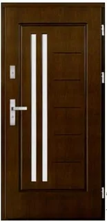 Drevené vonkajšie dvere Fréza WF1 90 mm, 100% dub