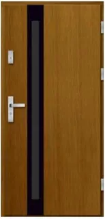 Drevené vonkajšie dvere WP31 90 mm, 100% dub