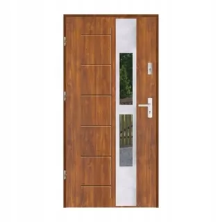 Vstupné dvere 5 farieb, model SP GALA135 INOX 90