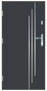 Klietkové vchodové dvere 55 mm LA-7 INOX 80L