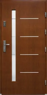 Drevené dubové dvere 82 mm HENRY INOX