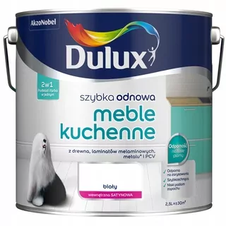 Farba DULUX Rýchla obnova - Kuchynský nábytok 2,5L BIELA