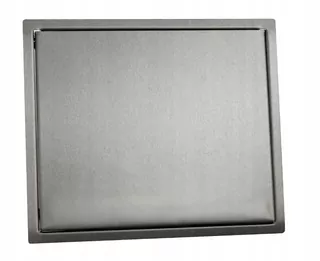 Vkladacie dvierka, klapka žľabu, 22x26cm INOX