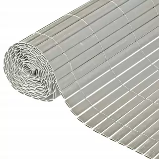 Obojstranná oplotenia rohož, PVC, 1 × 3 m, šedá