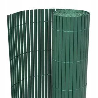 Obojstranný záhradný plot, PVC, 90 × 300 cm, zelený