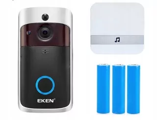 Bezdrôtový zvonček s kamerou WIFI + prijímač + 3 ks batérií 18650