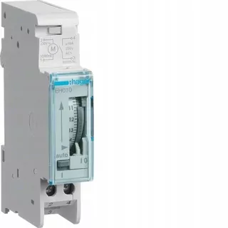 EH010 Analógové hodiny denné 230 V 1NO 16 A Hager