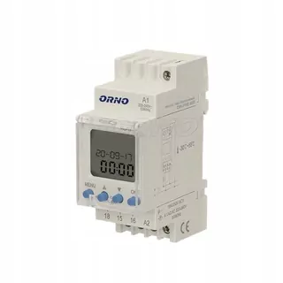Elektronický časový programátor na lištu DIN,OR-PRE-433, Orno