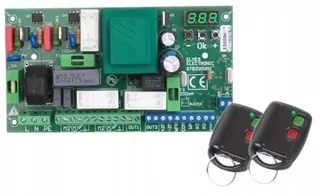 Ovládač pre 1- a 2-krídlové brány Elmes STB230VM2 230VAC s reguláciou výkonu + 2 diaľkové ovládače