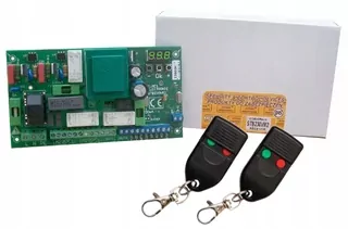 Ovládač pre 1- a 2-krídlové brány Elmes STB230VM2 230VAC s reguláciou výkonu + 2 diaľkové ovládače