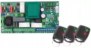 Ovládač pre 1- a 2-krídlové brány Elmes STB230VM2 230VAC s reguláciou výkonu + 3 diaľkové ovládače