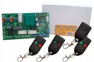 Ovládač pre 1- a 2-krídlové brány Elmes STB230VM2 230VAC s reguláciou výkonu + 4 diaľkové ovládače
