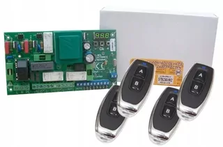 Ovládač pre 1- a 2-krídlové brány Elmes STB230VM2 230VAC s reguláciou výkonu + 4 diaľkové ovládače