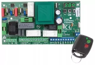 Ovládač pre 1- a 2-krídlové brány Elmes STB230VM2 230VAC s reguláciou výkonu + diaľkové ovládanie